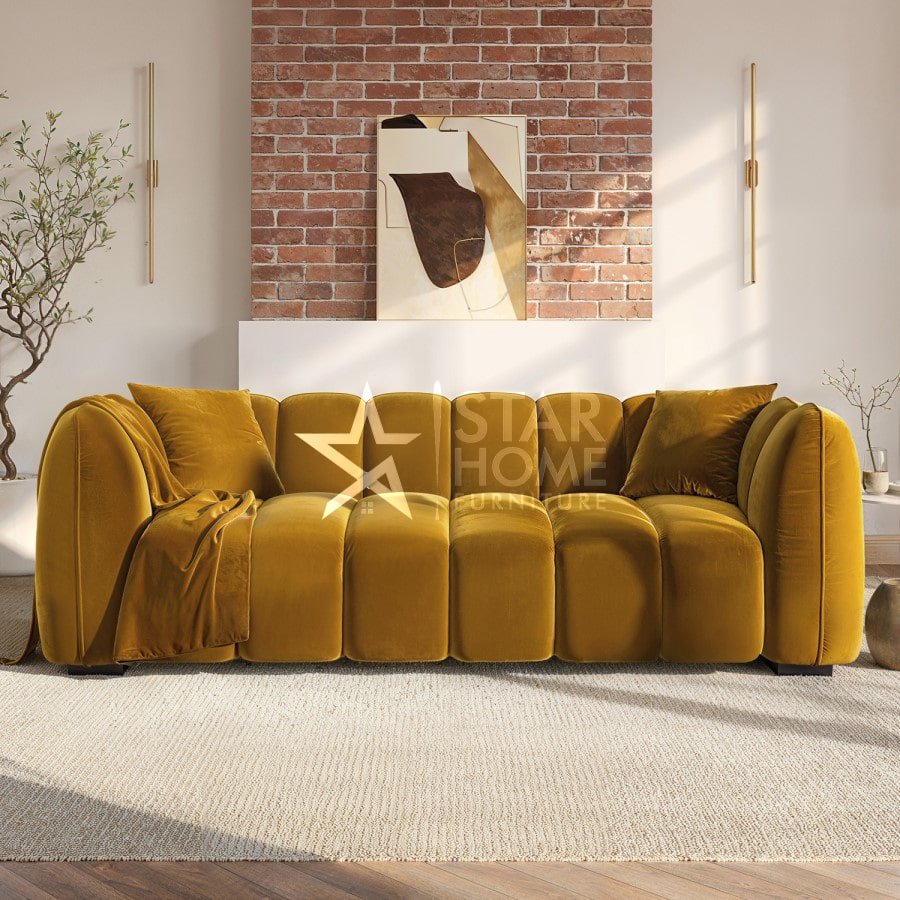 Elod 3-Seater Velvet Sofa - SHF