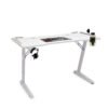 Leona LED Gaming Desk with Hook & Holder - White - SHF