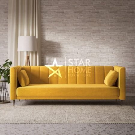 Mabel 3-Seater Click Clack Velvet Sofa - SHF