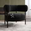 Romy 1-Seater Curved Velvet Armchair - SHF