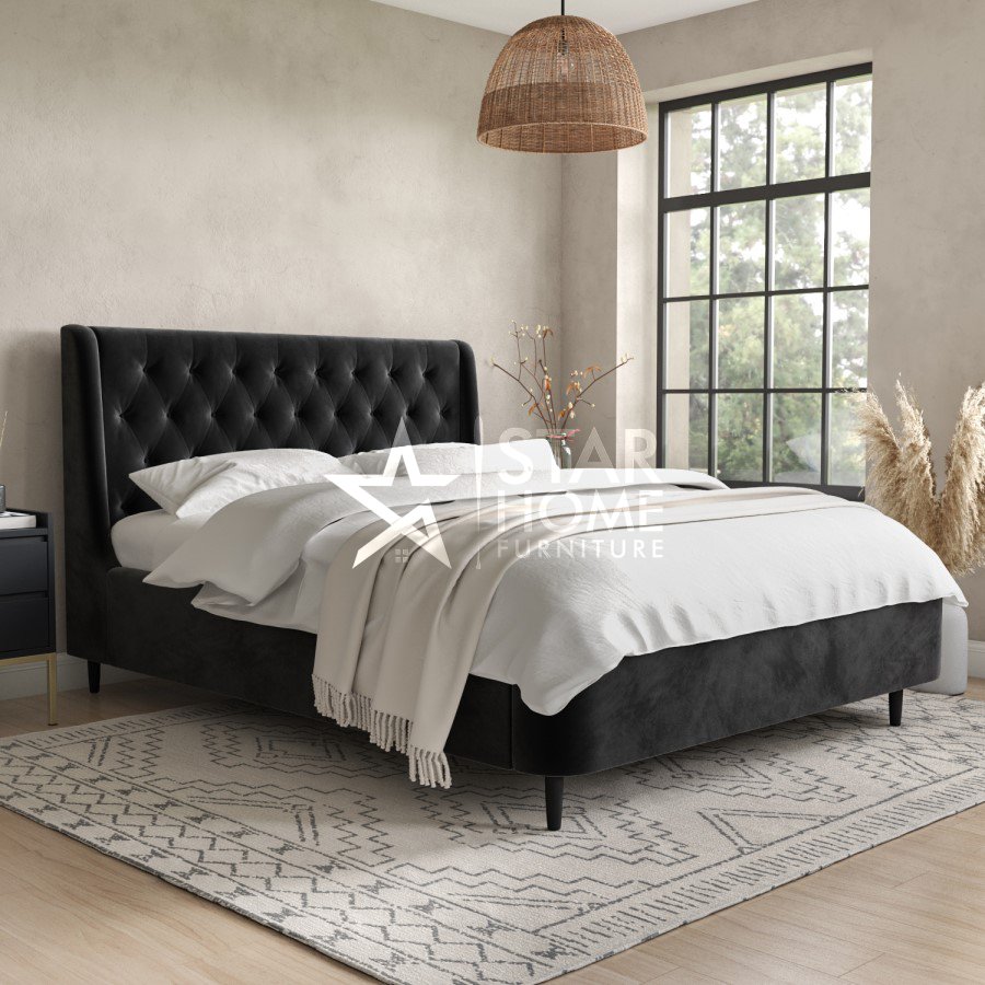 Amara Upholstered Ottoman Bed - SHF