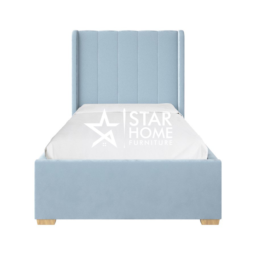 Phoebe Frame with Storage Drawer Velvet Single Bed - SHF