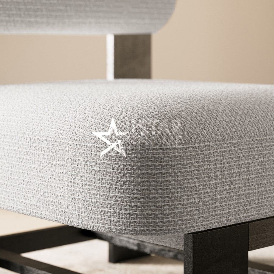 Ace Woven Fabric Accent Chair - Beige - SHF