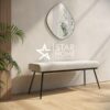 Ally 2-Seater Large Hallway Boucle Bench - SHF