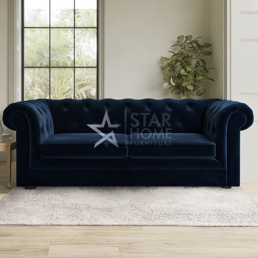Bronte 3-Seater Chesterfield Velvet Sofa - SHF