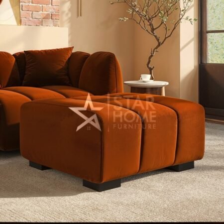 Elod Footstool Velvet - SHF