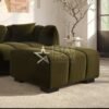 Elod Footstool Velvet - SHF