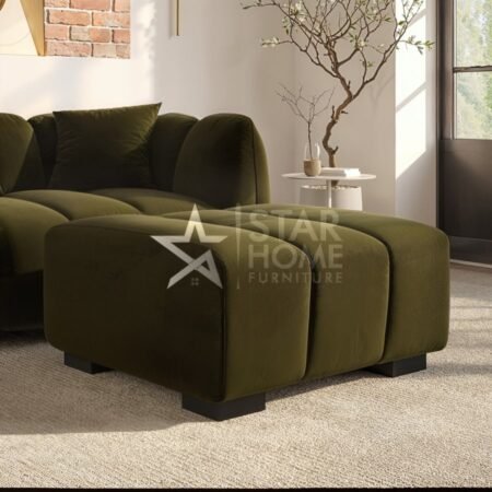 Elod Footstool Velvet - SHF