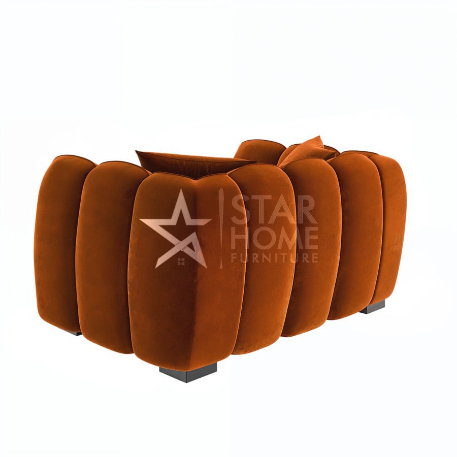 Elod Love Seat Velvet Sofa - SHF