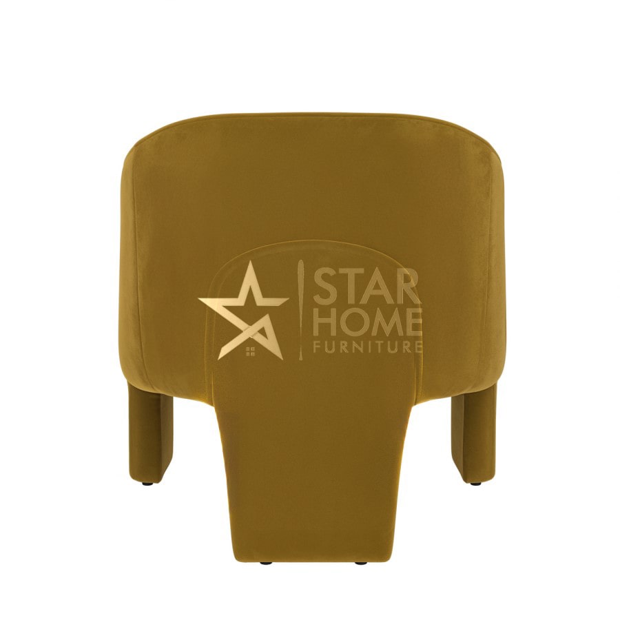 Lyanna 1-Seater Velvet Curved Accent Chair - SHF