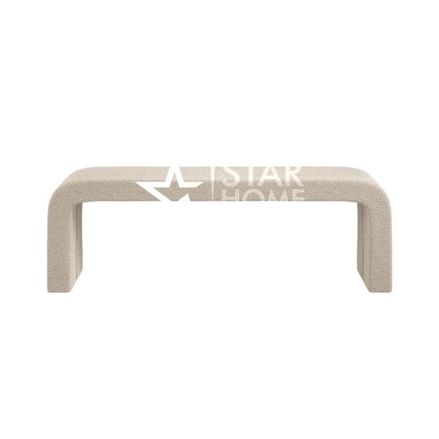 Ren Large Boucle Curved Hallway Bench - SHF