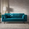 Rory 3-Seater Click Clack Velvet Sofa Cum Bed – SHF