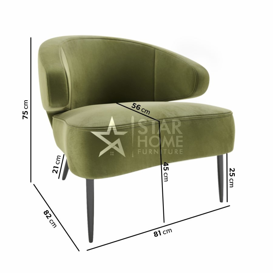 Tyler Accent Velvet Chair - SHF