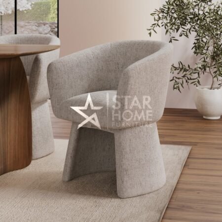 Cher Curved Upholstered Dining Chairs - SHF