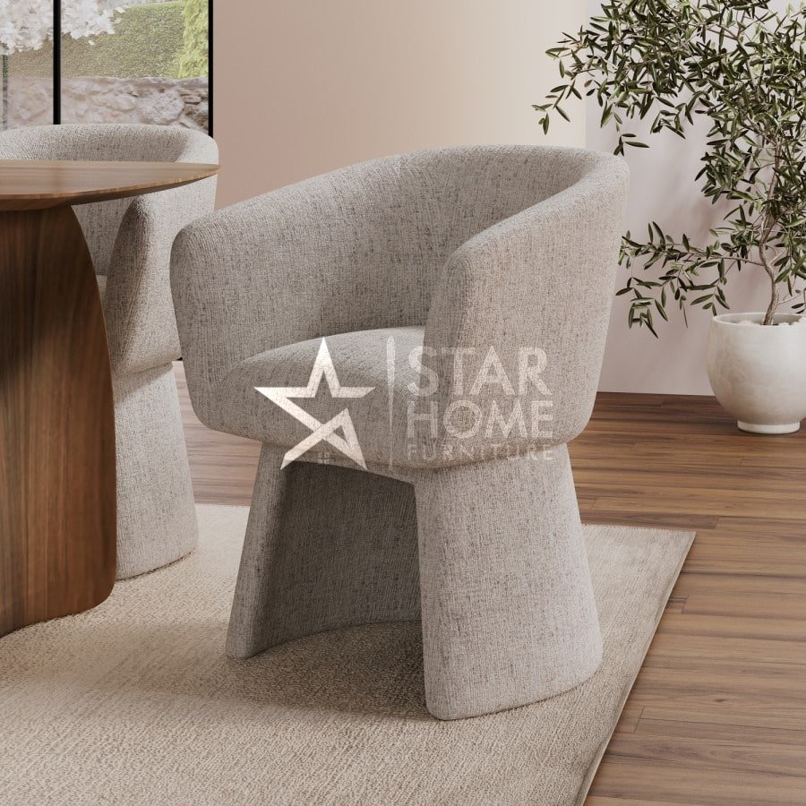 Cher Curved Upholstered Dining Chairs - SHF