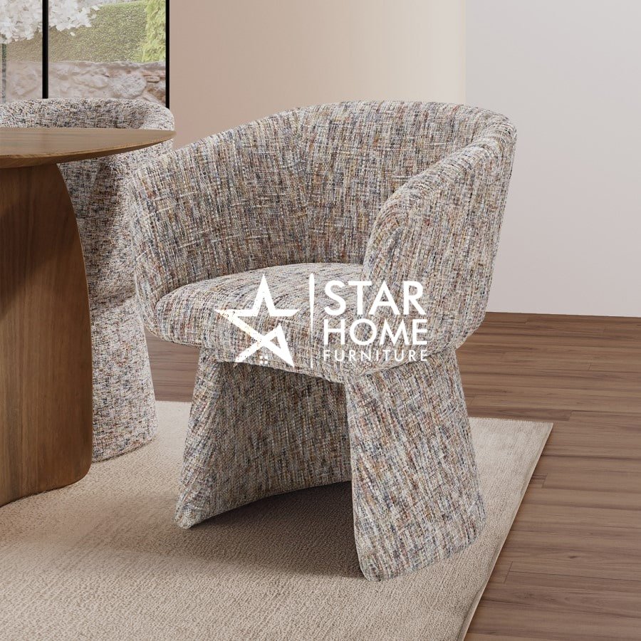 Cher Curved Upholstered Dining Chairs - SHF