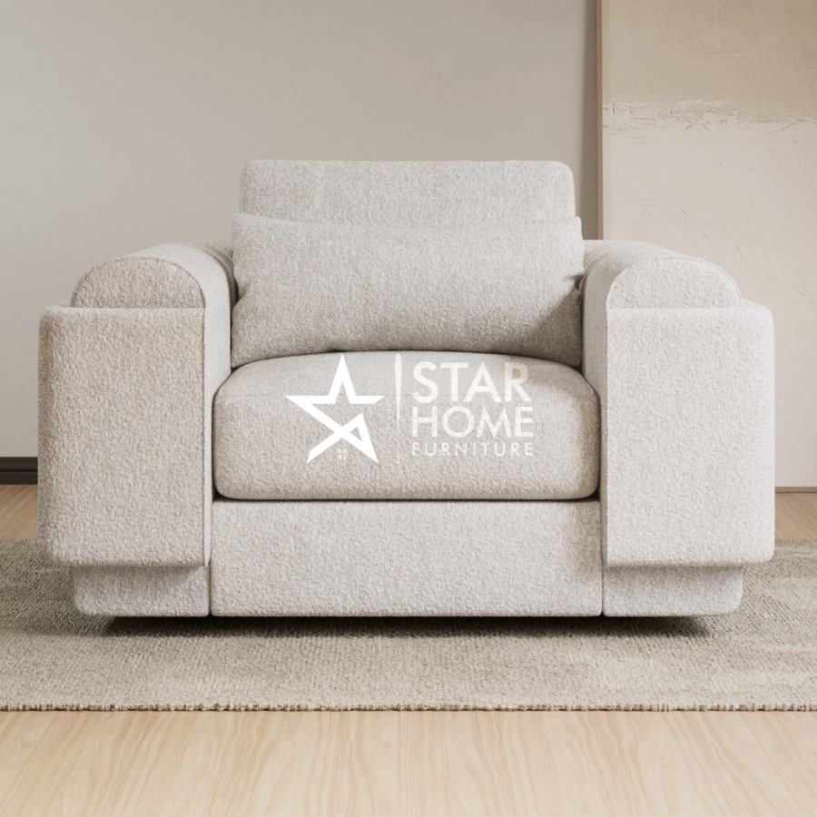 Elvi 1-Seater Boucle Armchair - SHF