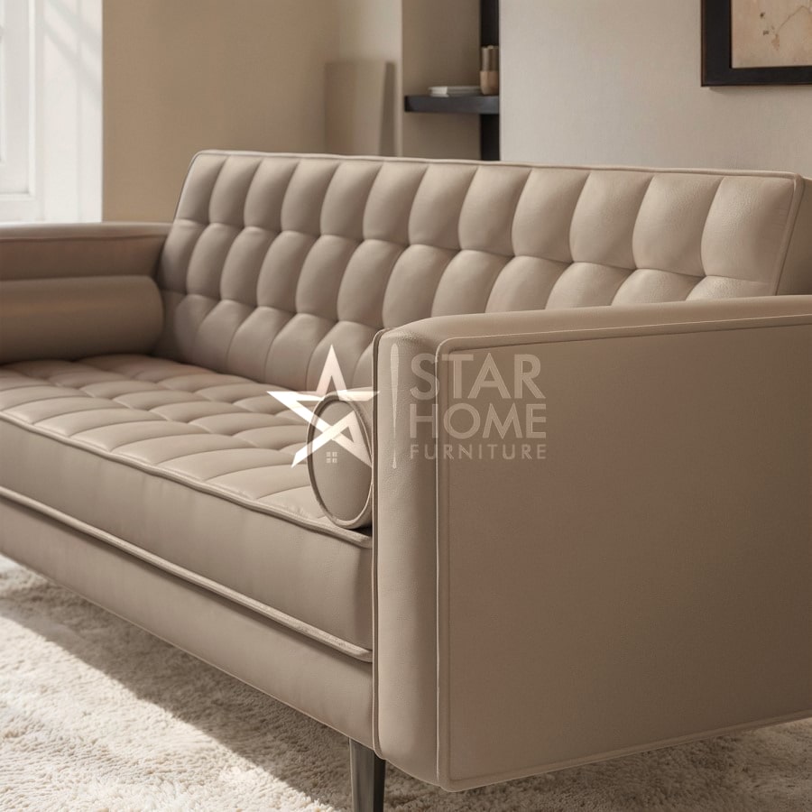 Elba 3-Seater Leather Sofa - SHF