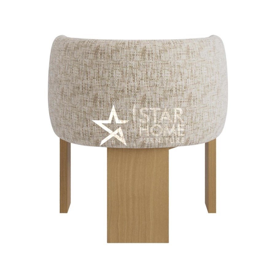 Jordyn Curved Armchair Fabric Textured - SHF