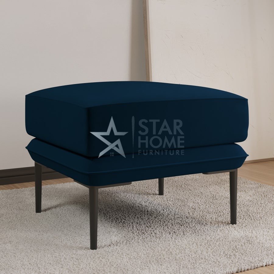 Lenny 3-Seater Sofa with Footstool Velvet Set - SHF