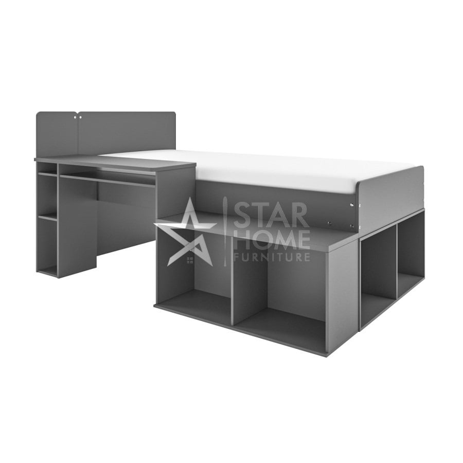Ellison Cabin Bed with Desk and Storage - SHF