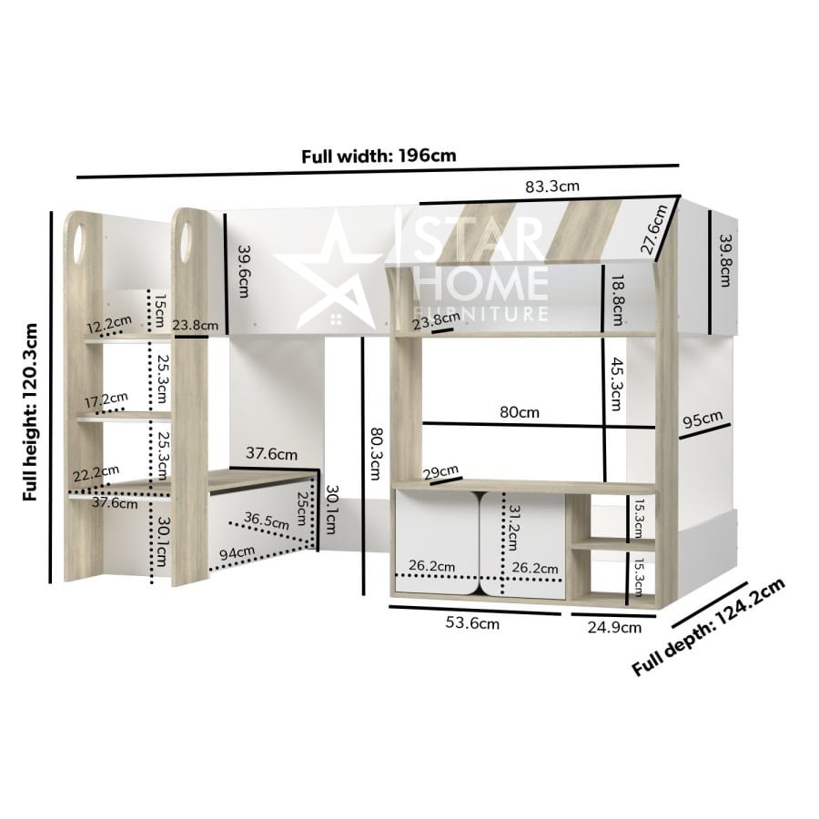 Marcel Sleeper Cabin bed with Storage - SHF