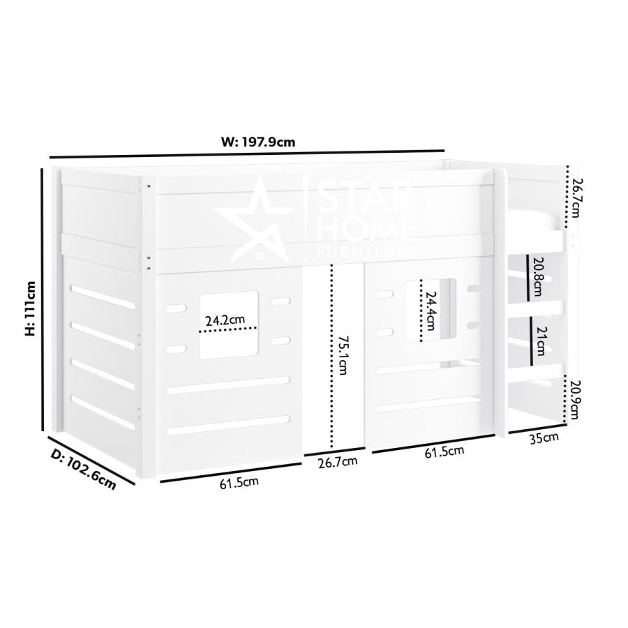 Saint House Cabin Bed with Den - SHF